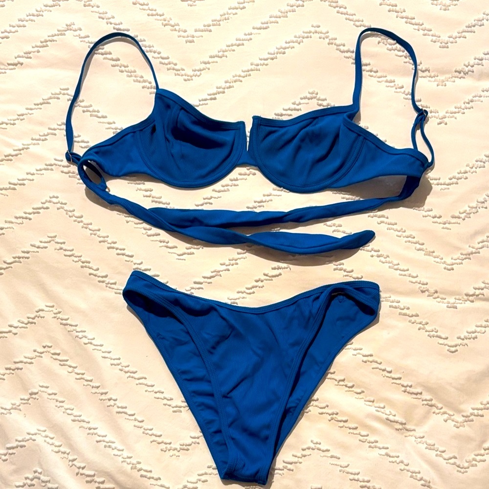 L Space Blue Bikini Set